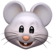 iOS Emoji Myši zastupující profilový obrázek spolužačky Míši.